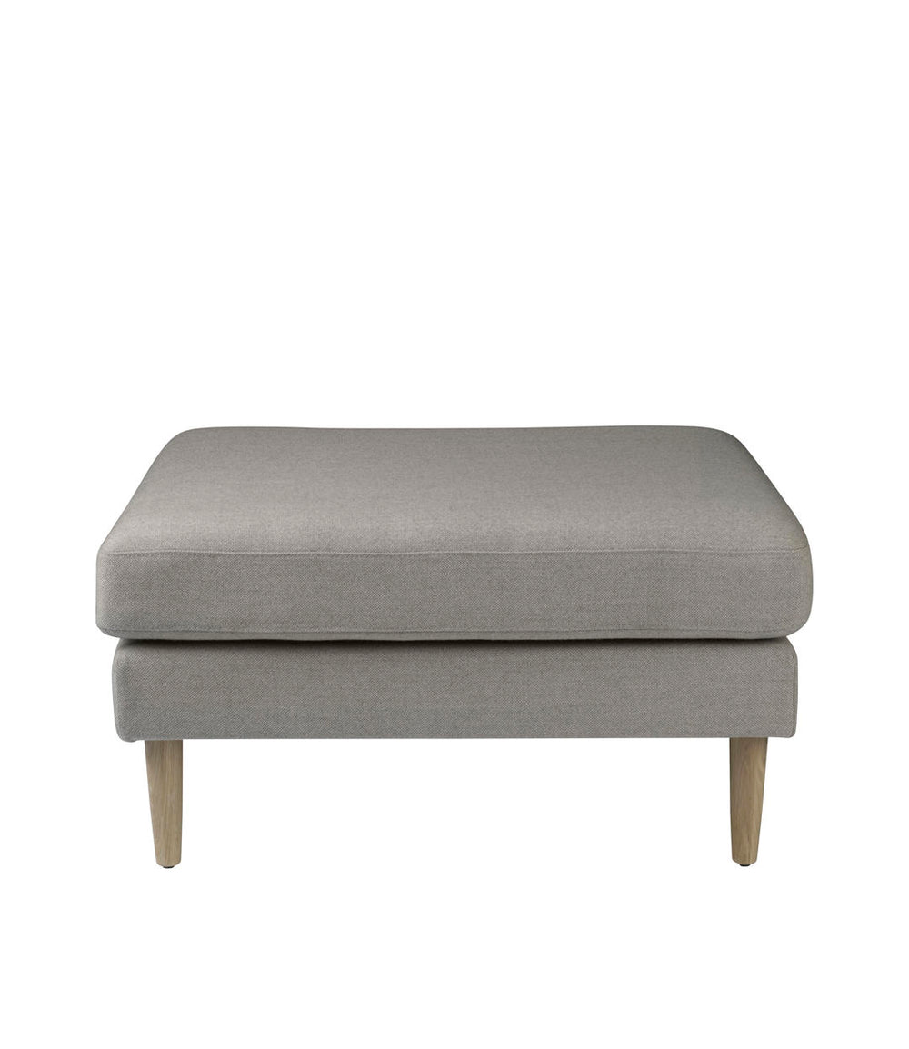 FDB Møbler Firhøj Pouf Module in solid oak (beige grey)