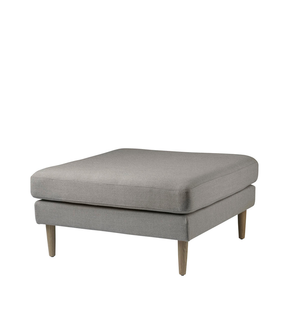 FDB Møbler Firhøj Pouf Module in solid oak (beige grey)