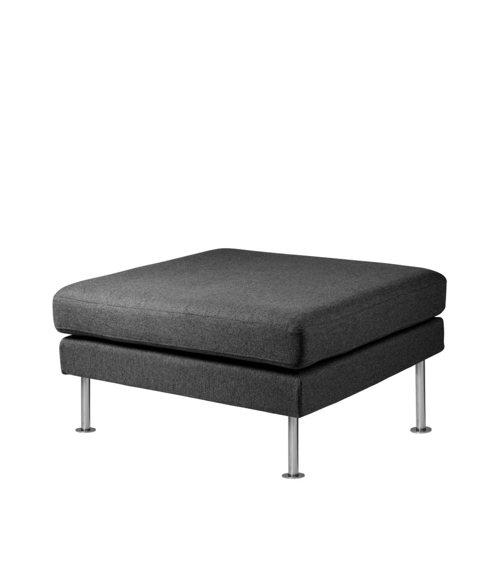 FDB Møbler Firhøj Pouf Module in powder-coated steel (dark grey)
