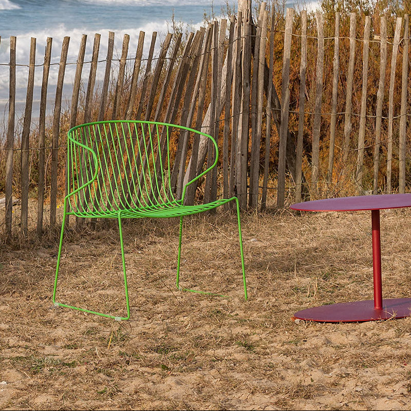 Isimar Bolonia Lounge Chair styled on an outdoor terrace, Spanish design since 1925