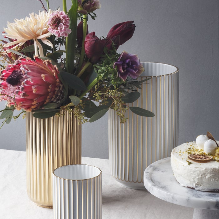 Lyngby Porcelain White Vases