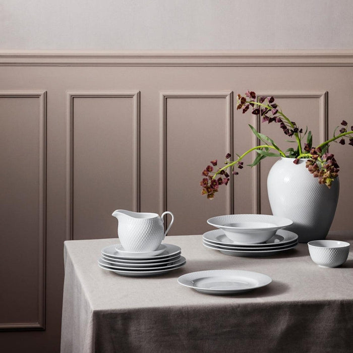 Lyngby Porcelæn Rhombe White Serveware