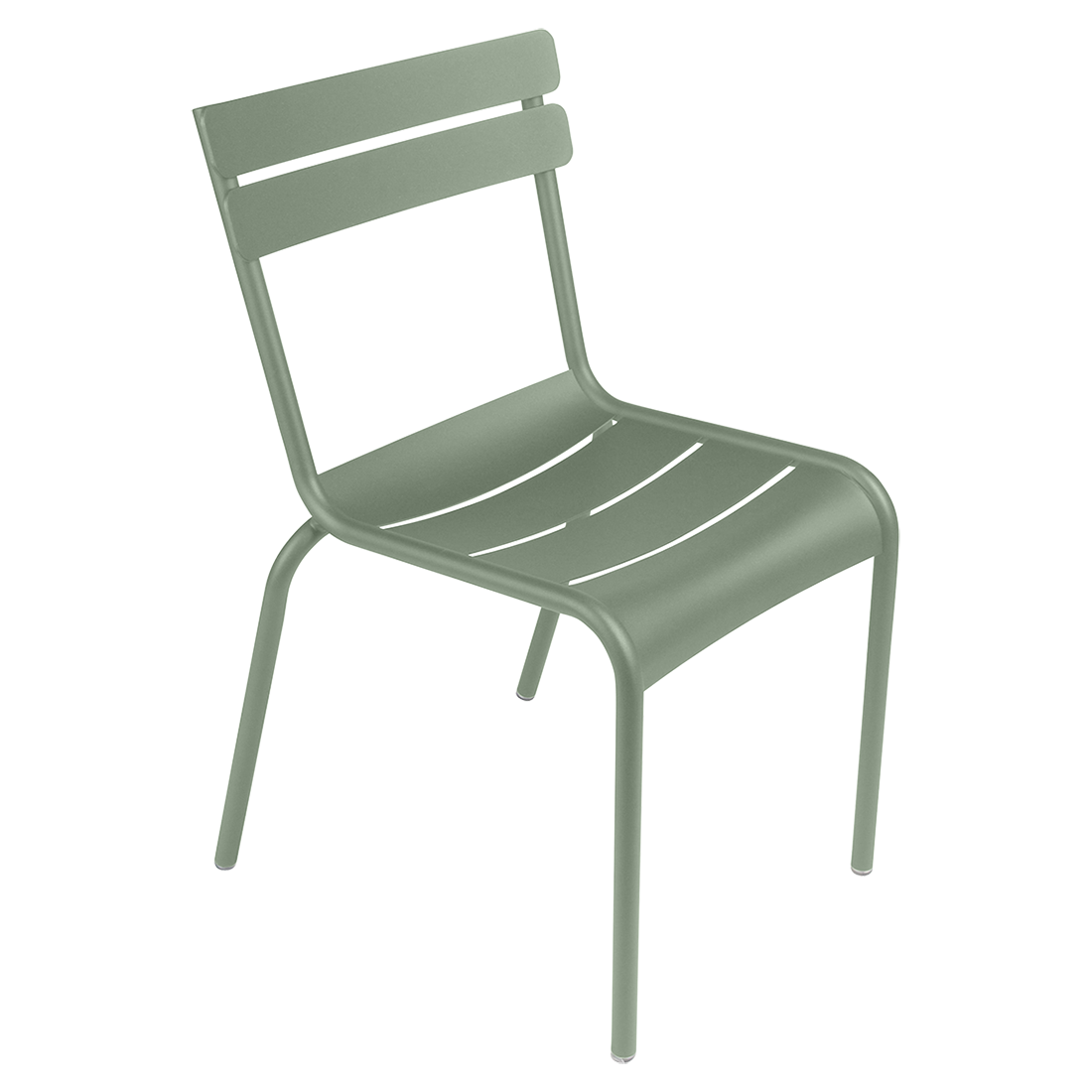 Fermob Luxembourg Side Chair in Cactus powder-coated steel, the Luxembourg garden chair from France