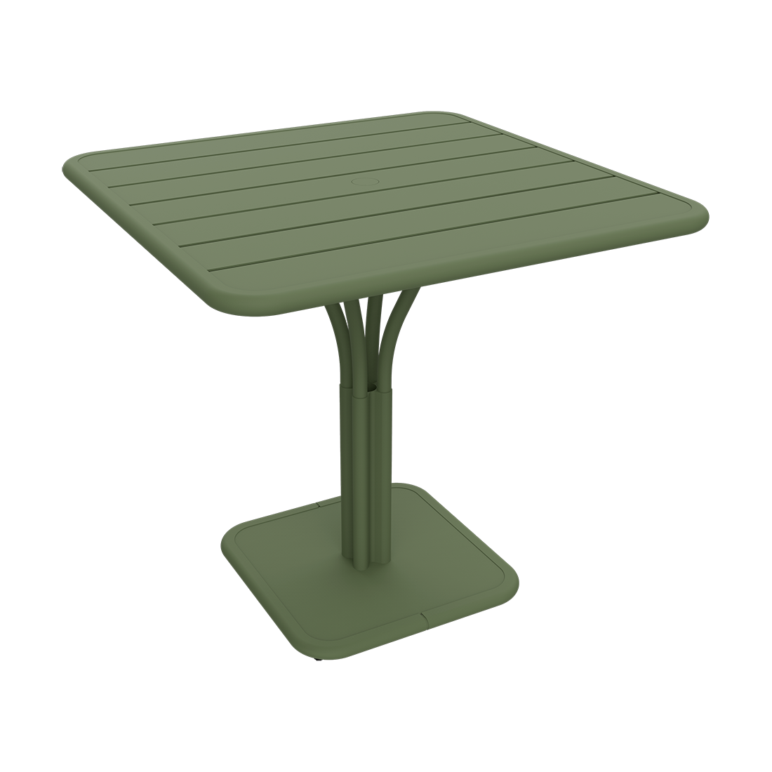 Fermob Luxembourg 31" Square Pedestal Table in Cactus - Fermob Outdoor Furniture