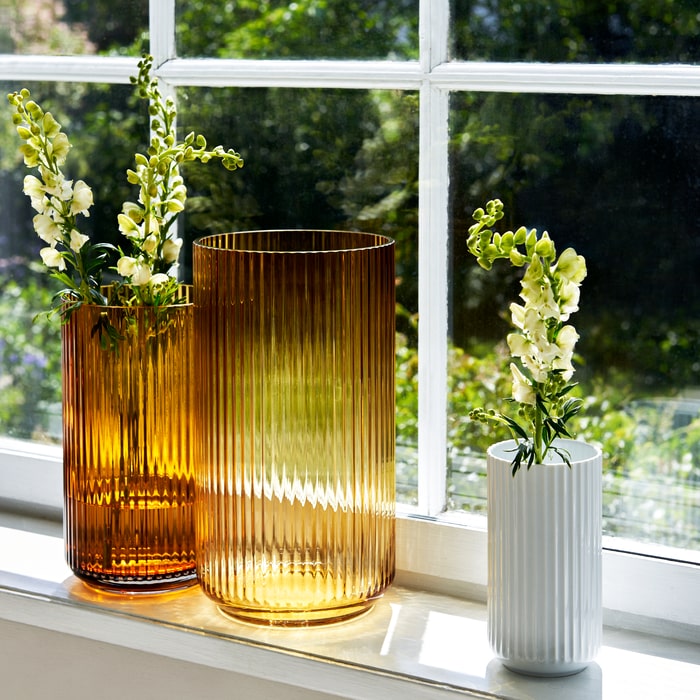 Lyngby Porcelain Glass Vases