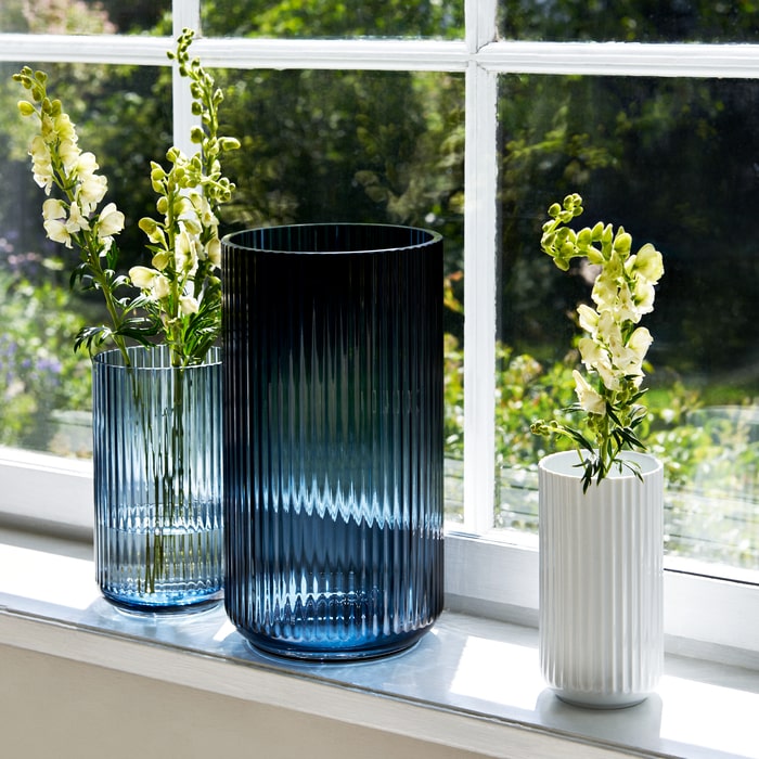 Lyngby Porcelain Glass Vases
