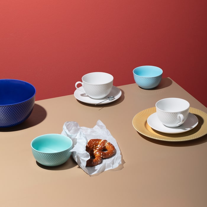 Lyngby Porcelain Rhombe Color Bowls