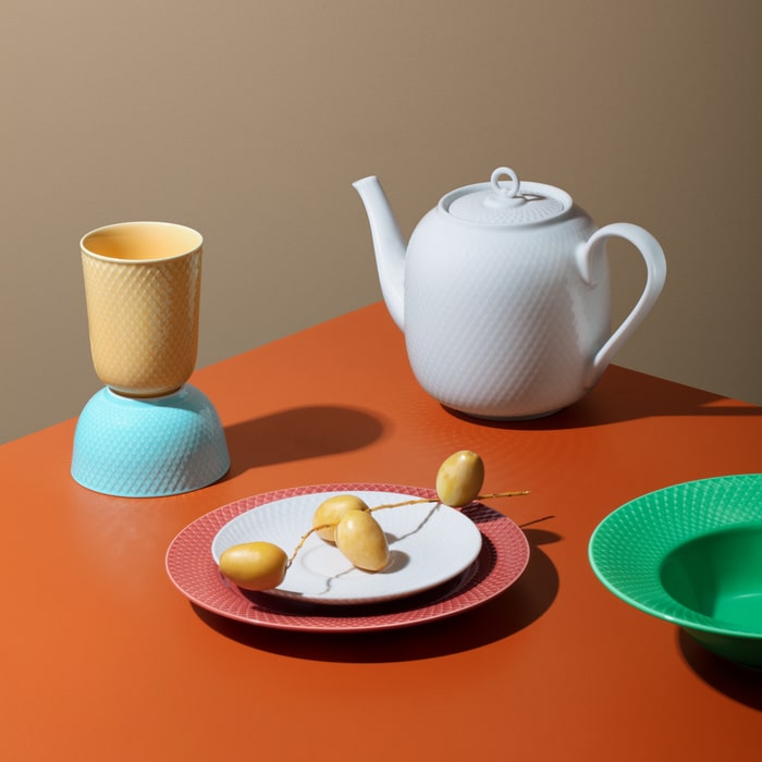 Lyngby Porcelæn Rhombe White Serveware
