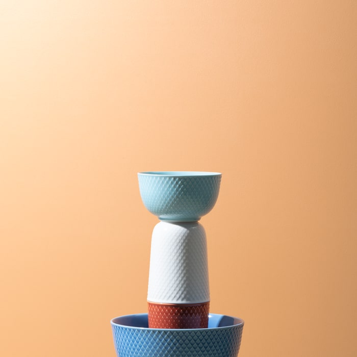 Lyngby Porcelain Rhombe Mug