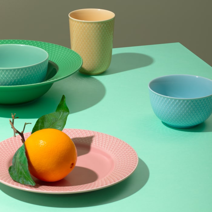 Lyngby Porcelain Rhombe Color Bowls