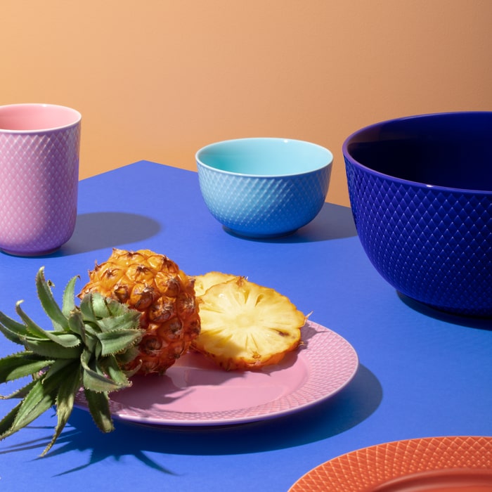 Lyngby Porcelain Rhombe Color Bowls