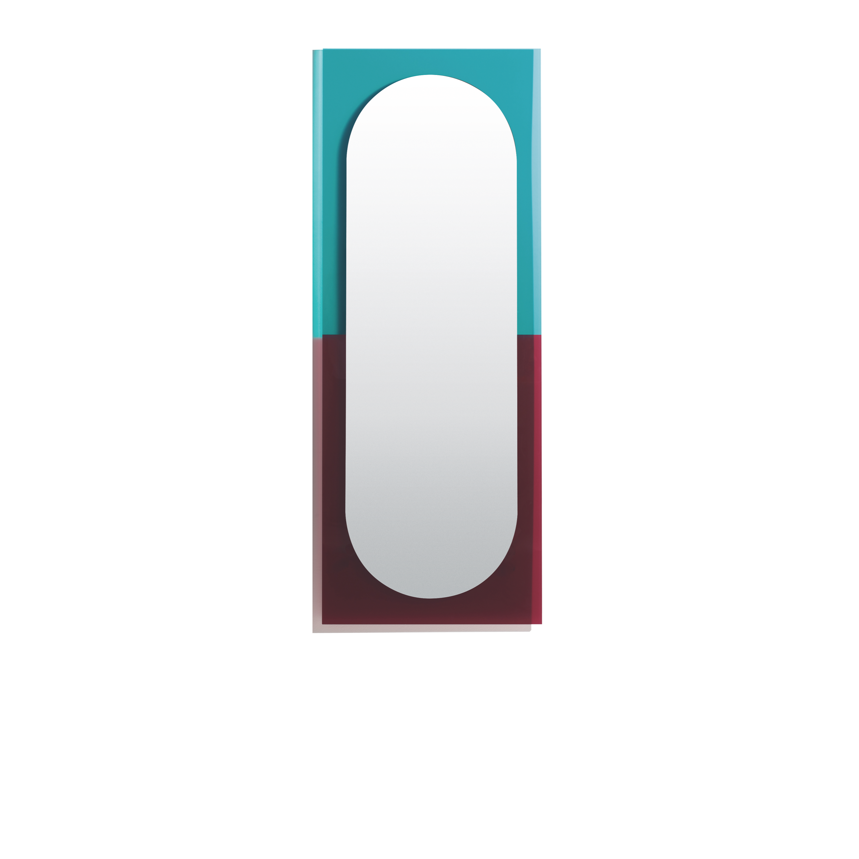 Wander full-length mirror in emerald cherry by Petite Furniture, eco friendly design from Comosum