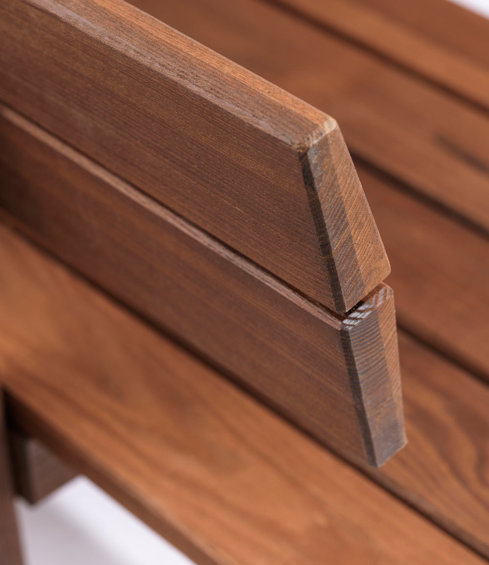 FDB Møbler Ermelunden Bench with backrest in oiled, designed by Børge Mogensen