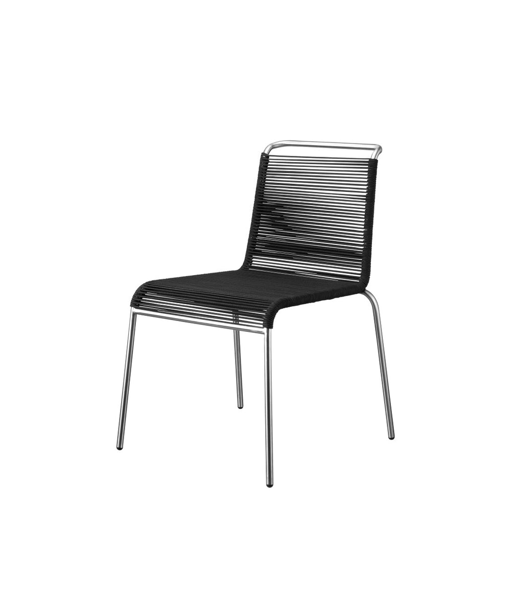 FDB Møbler Teglgaard Cord Chair in black-stained, designed by Thomas Alken