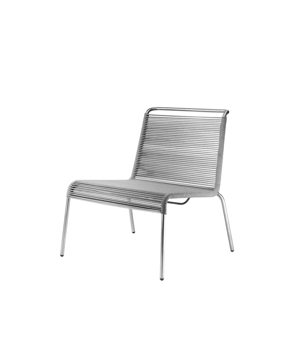 M20L Teglgaard Lounge Cord Chair - Light Grey Mixed