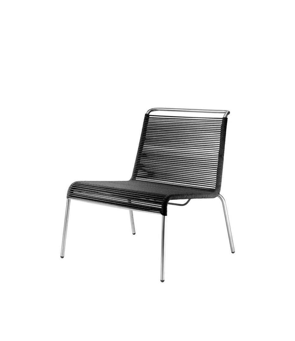 M20L Teglgaard Lounge Cord Chair - Black