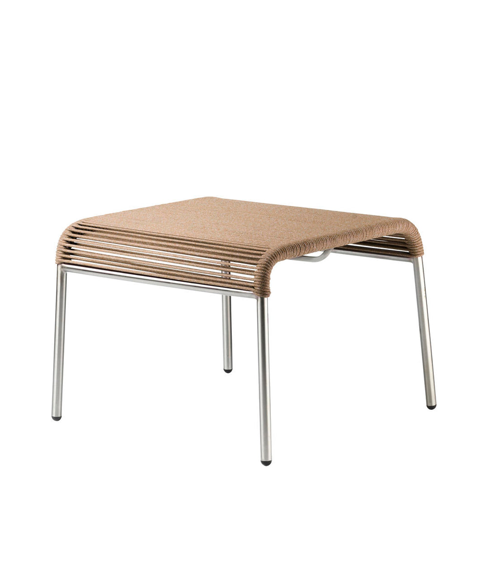 FDB Møbler Teglgaard Cord Footrest in solid oak (brown mixed), designed by Thomas Alken