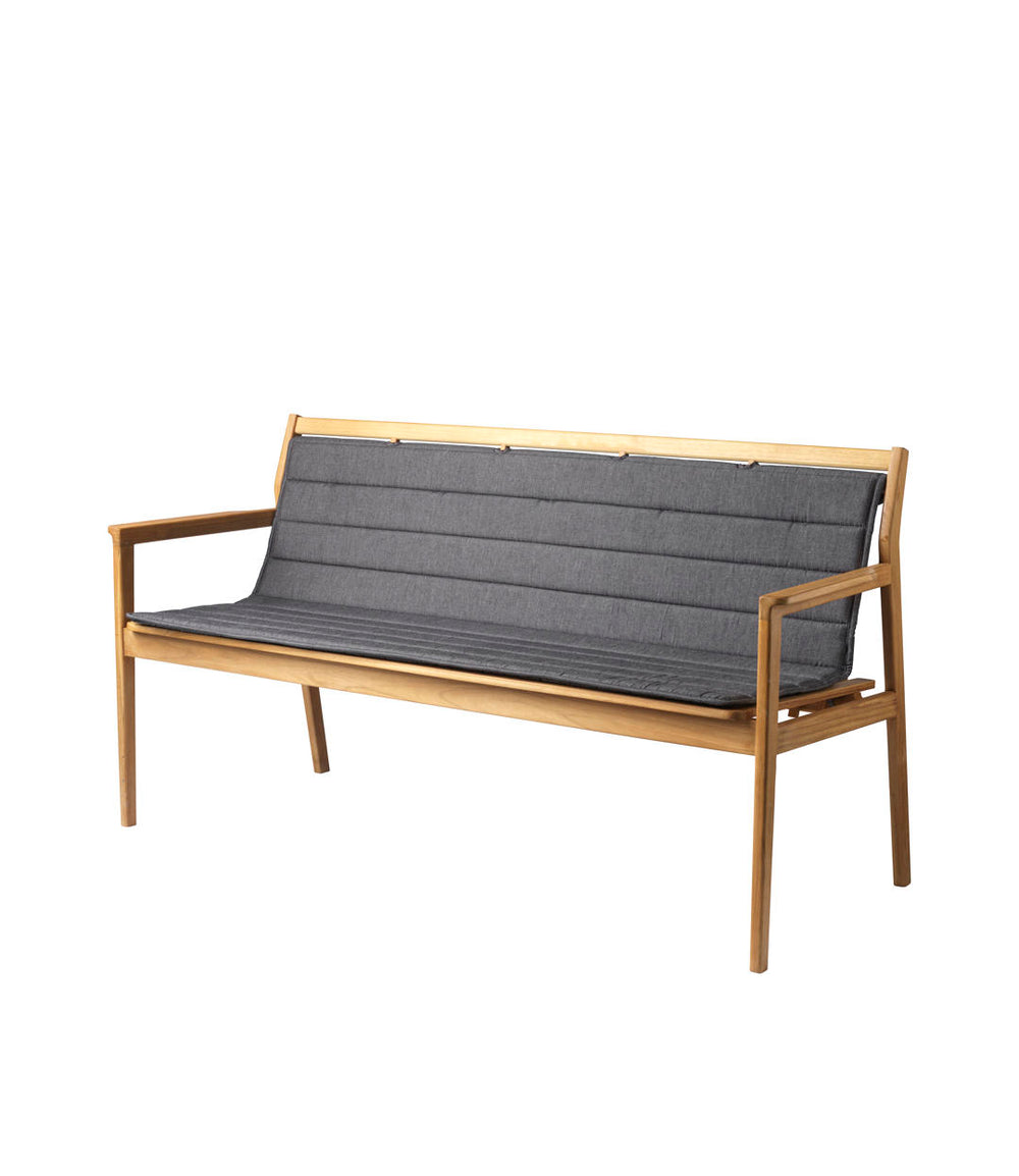 FDB Møbler Sammen Seat cushion in solid oak (antracit grey), designed by Thomas Alken