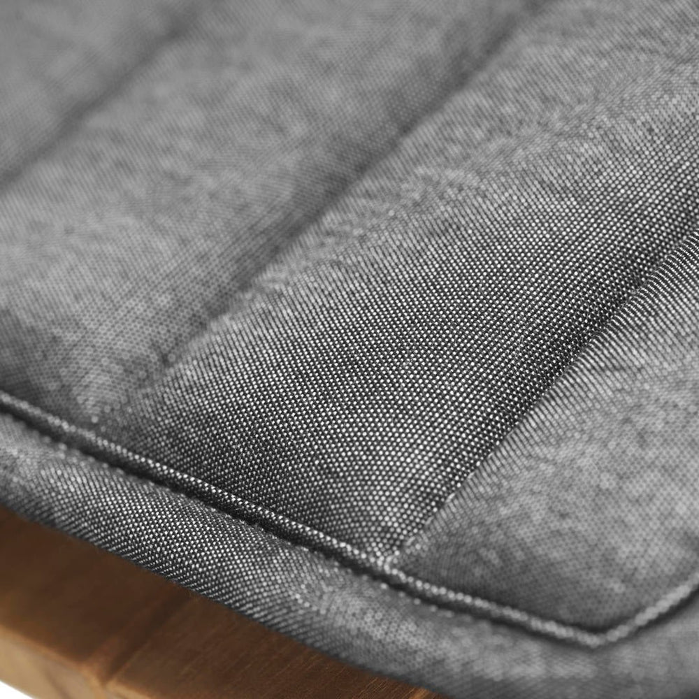 FDB Møbler Sammen Seat cushion in solid oak (antracit grey), designed by Thomas Alken