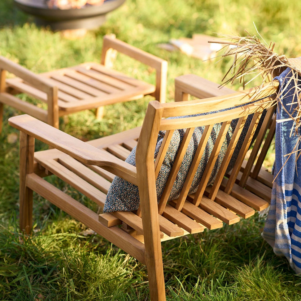 FDB Møbler Sammen Foot Stool in natural, designed by Thomas Alken