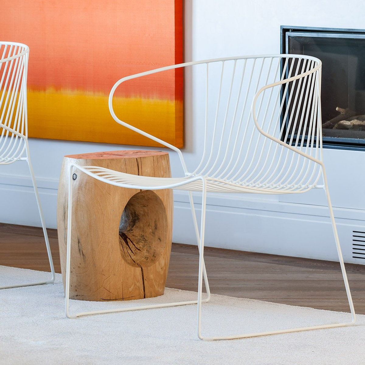 Isimar Bolonia Lounge Chair styled on an outdoor terrace, Spanish design since 1925