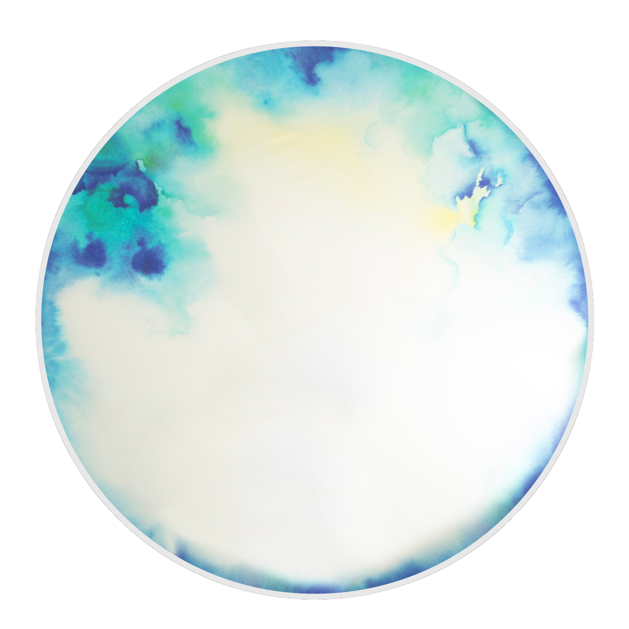 Petite Friture Petri Dish Wall Light in blue green gradient, eco friendly design at Comosum