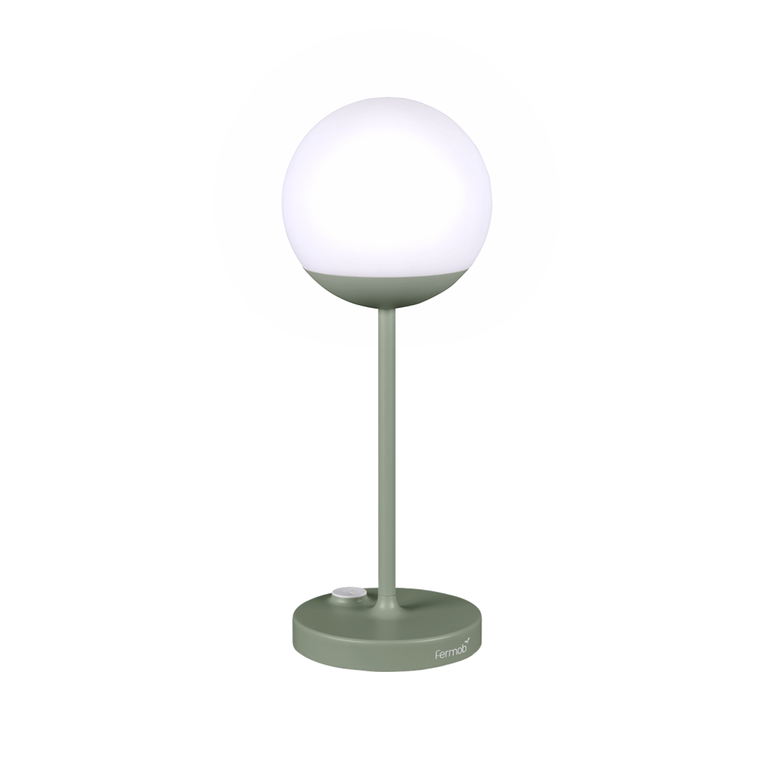 Fermob Mooon! Lamp H.16 in. in Cactus powder-coated steel, outdoor lighting from France
