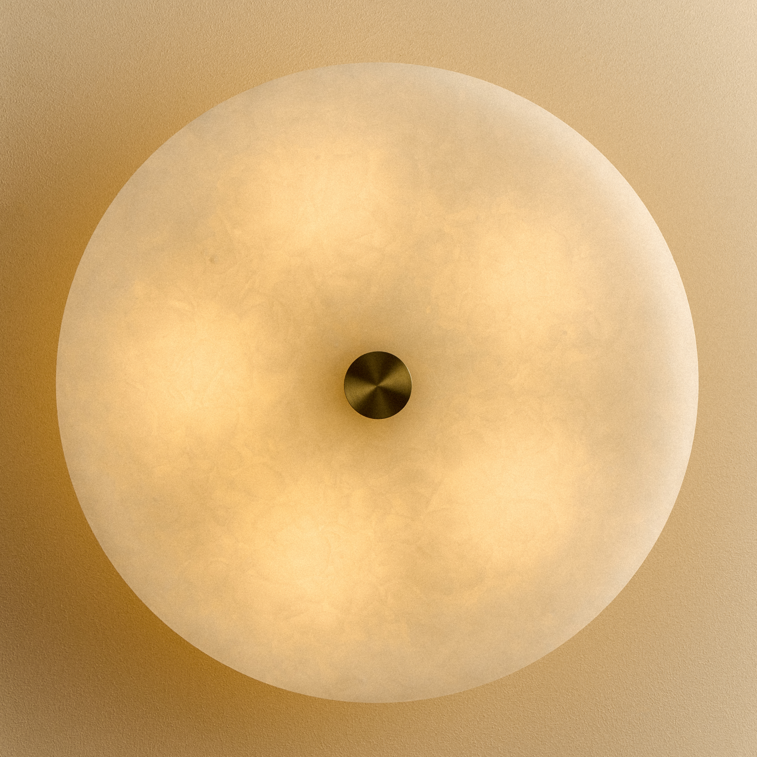 Tala Magma Flush Mount — Recycled Glass & Brass ceiling light (alternate view 5)