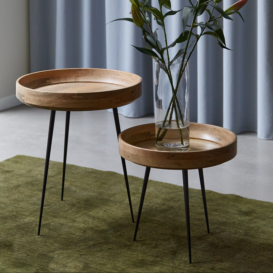 Mater Bowl Table Large in solid wood, the Mater Bowl Table designed by Ayush Kasliwal, B Corp certified