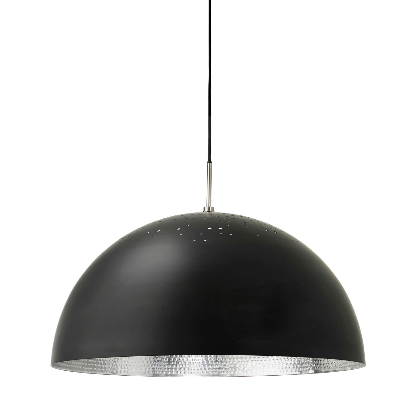 Mater Shade Light 600mm black pendant, modern lighting design with Comosum