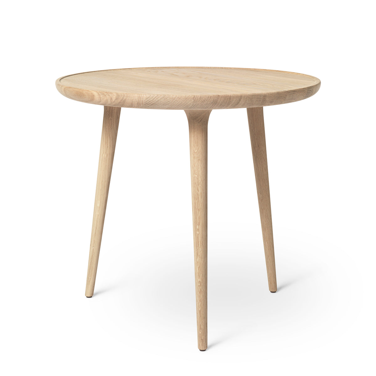 Mater Accent Side Table X Large in matt lacquered oak, solid FSC-certified oak