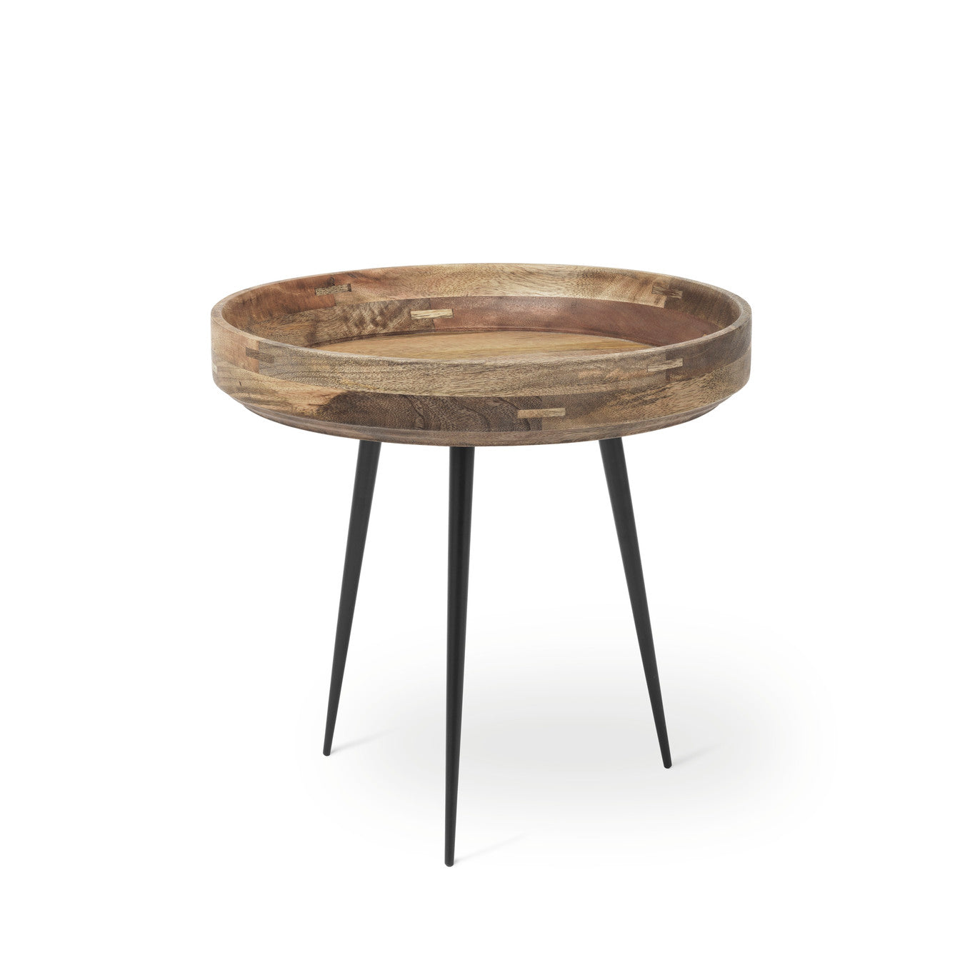 Mater Bowl Table Small in solid wood, the Mater Bowl Table designed by Ayush Kasliwal, B Corp certified