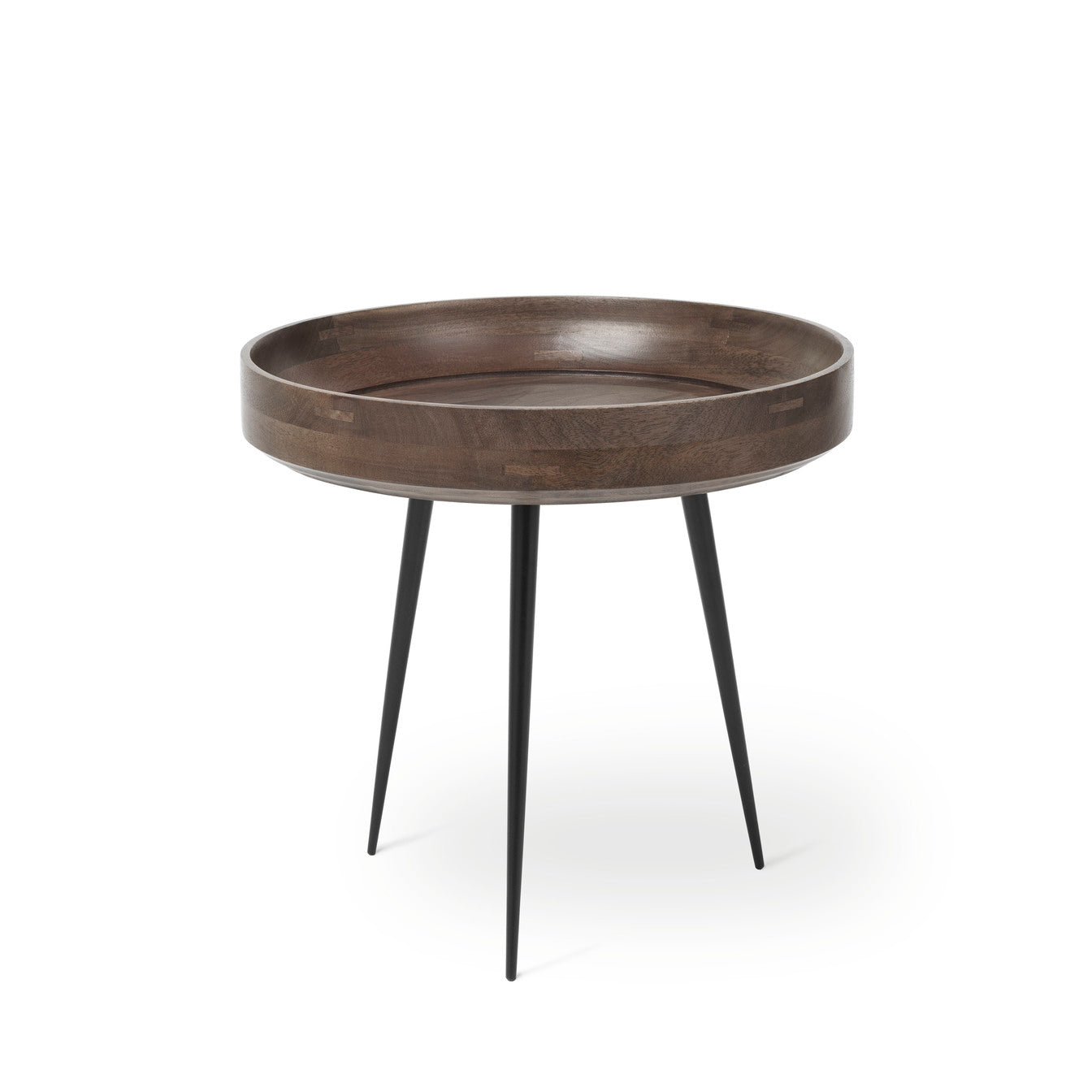 Mater Bowl Table Small in solid wood, the Mater Bowl Table designed by Ayush Kasliwal, B Corp certified