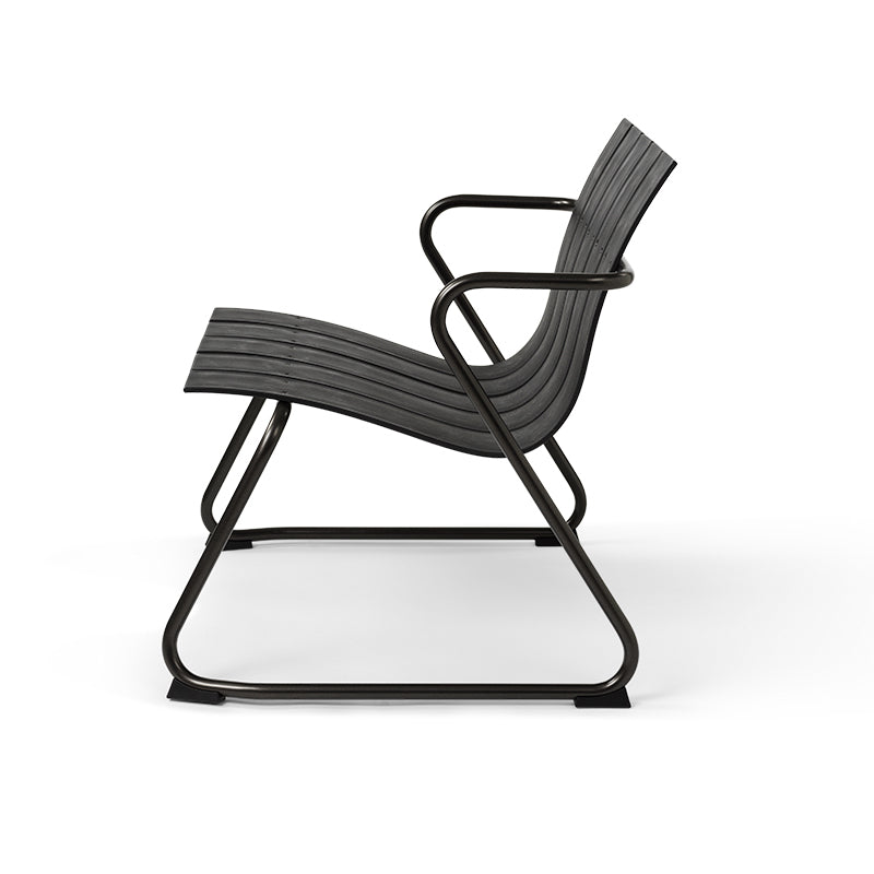 Mater Ocean Lounge Chair in Black, recycled ocean waste plastic