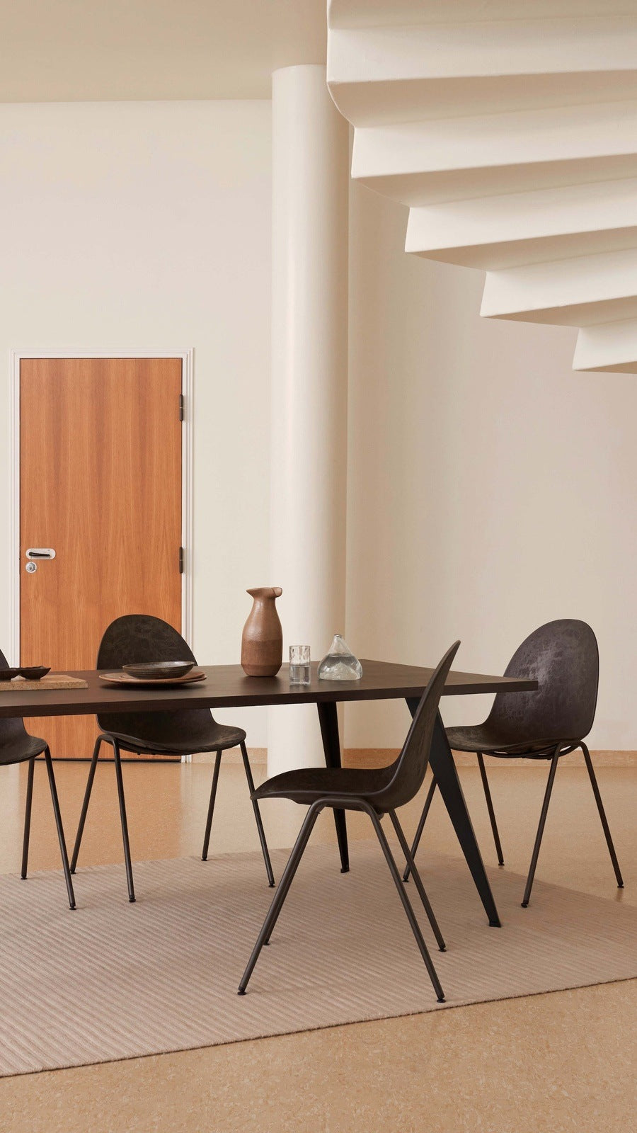 Mater Eternity side chair, eco friendly seating crafted with Comosum design