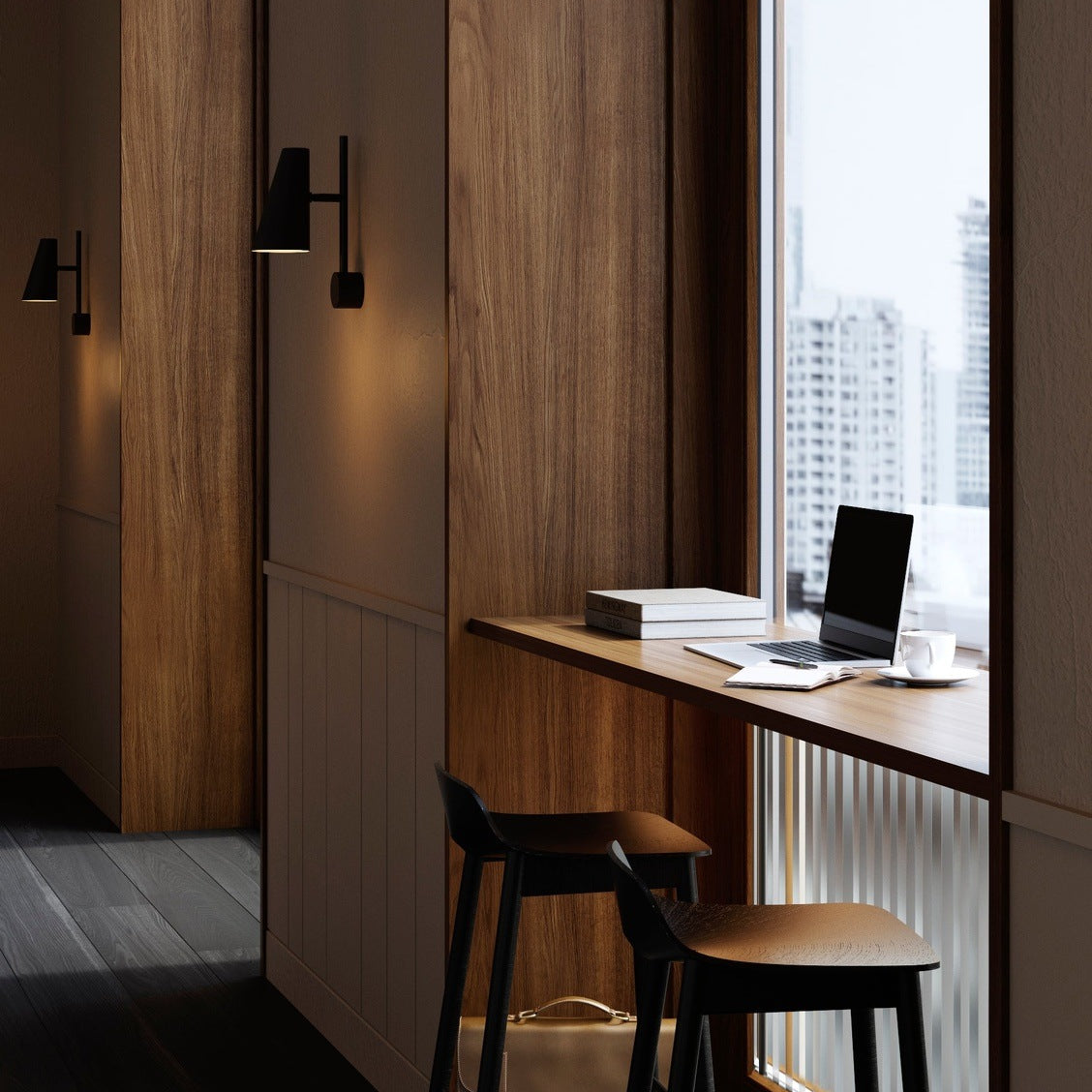 WOUD Cono Wall Lamp in powder-coated steel designed by Bahar Mehrabani