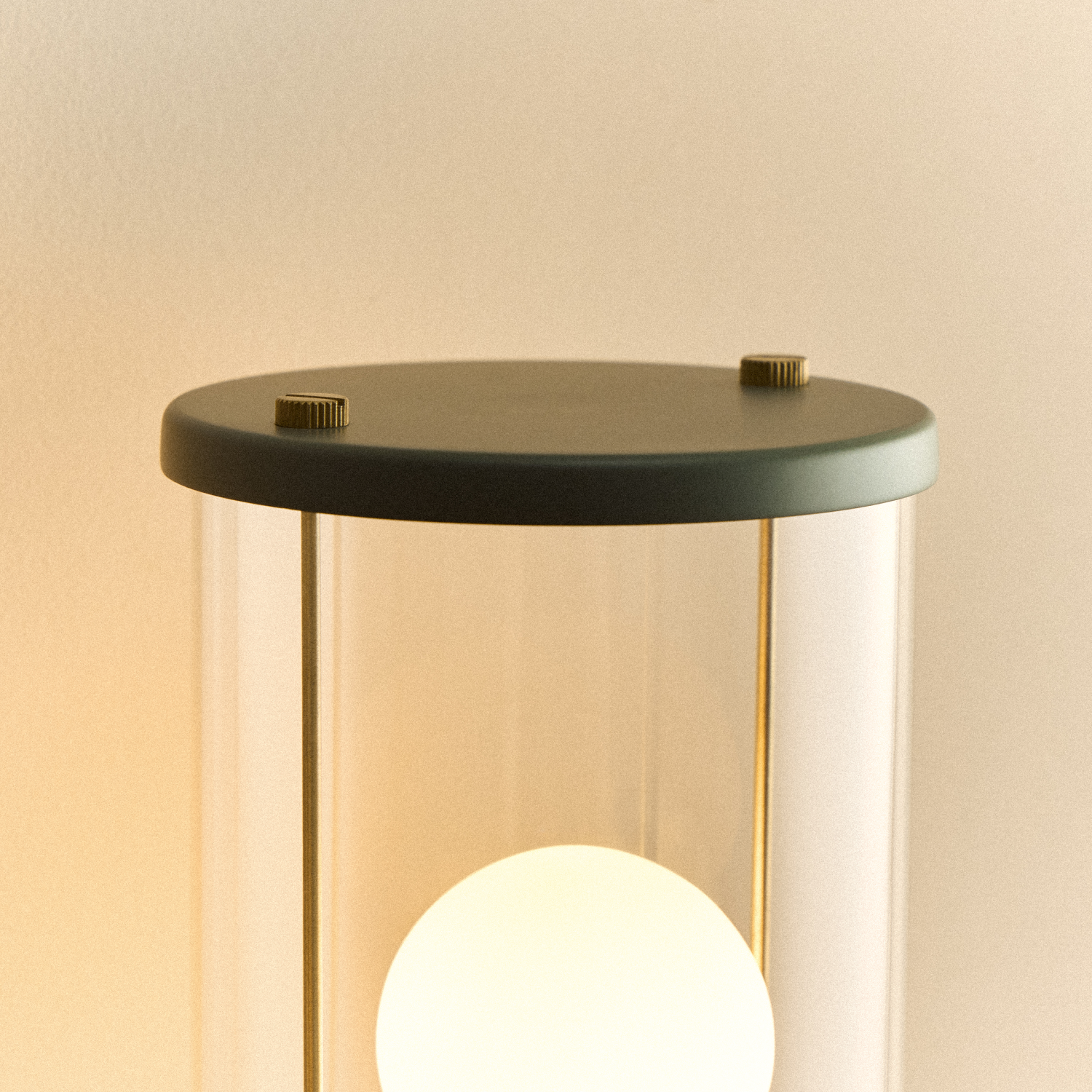 The Muse Wall Light in Pleasure Garden Green, fixture detail