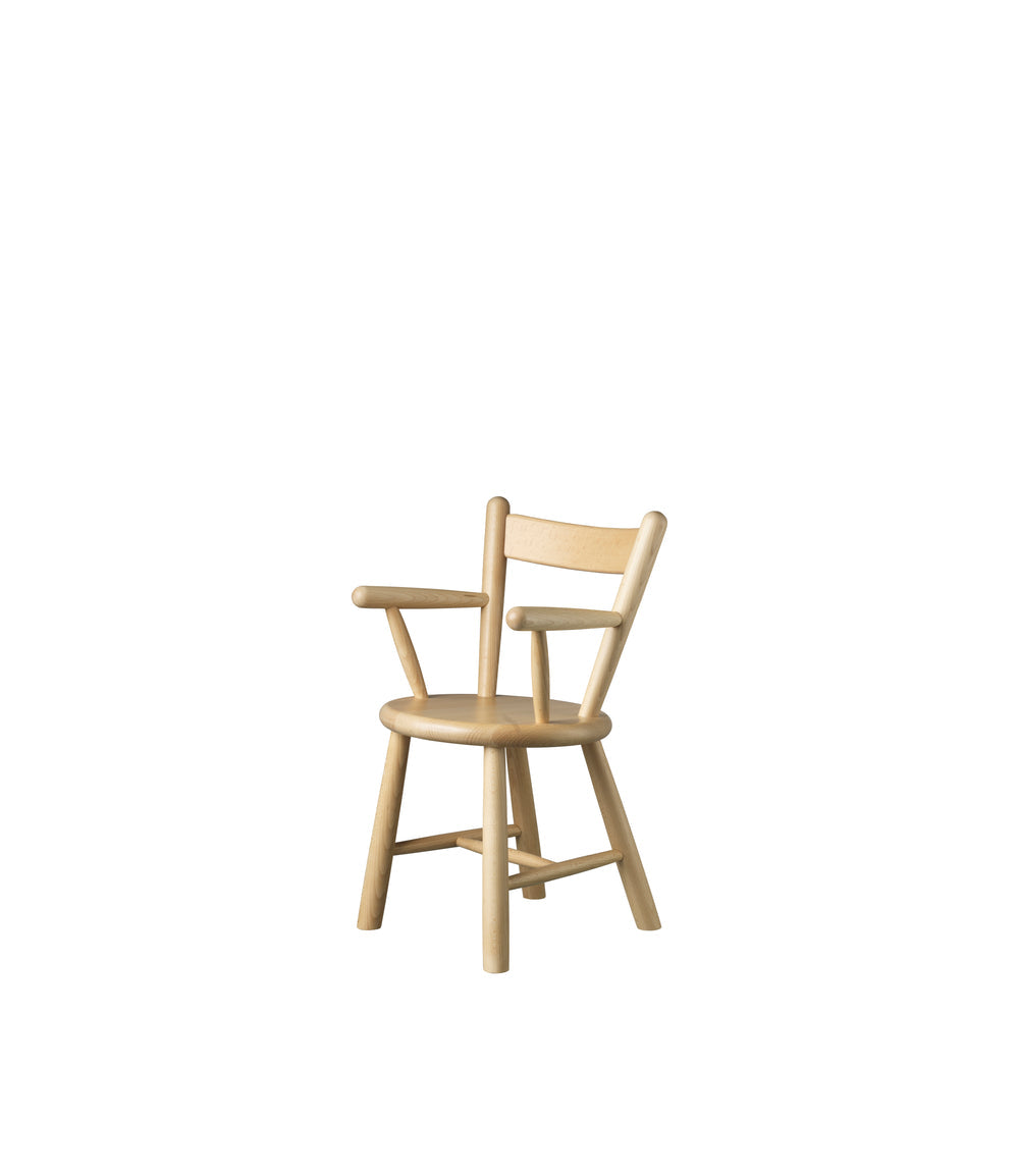 FDB Møbler Children's chair in solid beech, designed by Børge Mogensen