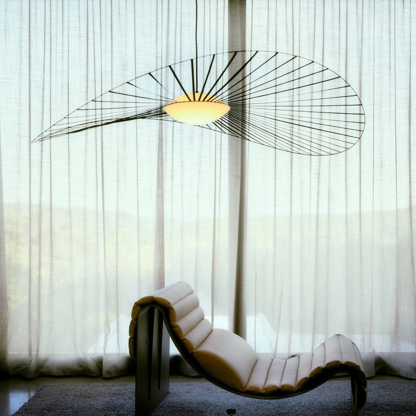 Petite Friture Vertigo Nova Pendant styled in a designer interior, designed by Constance Guisset