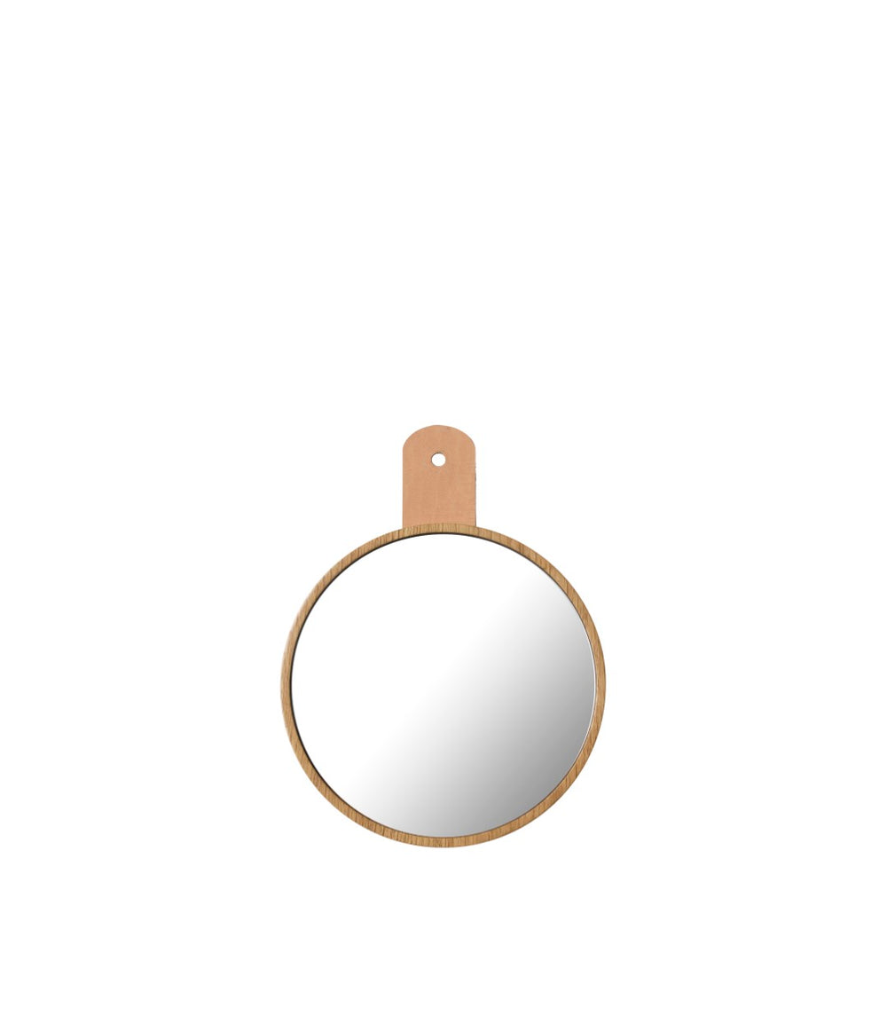 FDB Møbler Allé Mirror for coat hook in solid oak