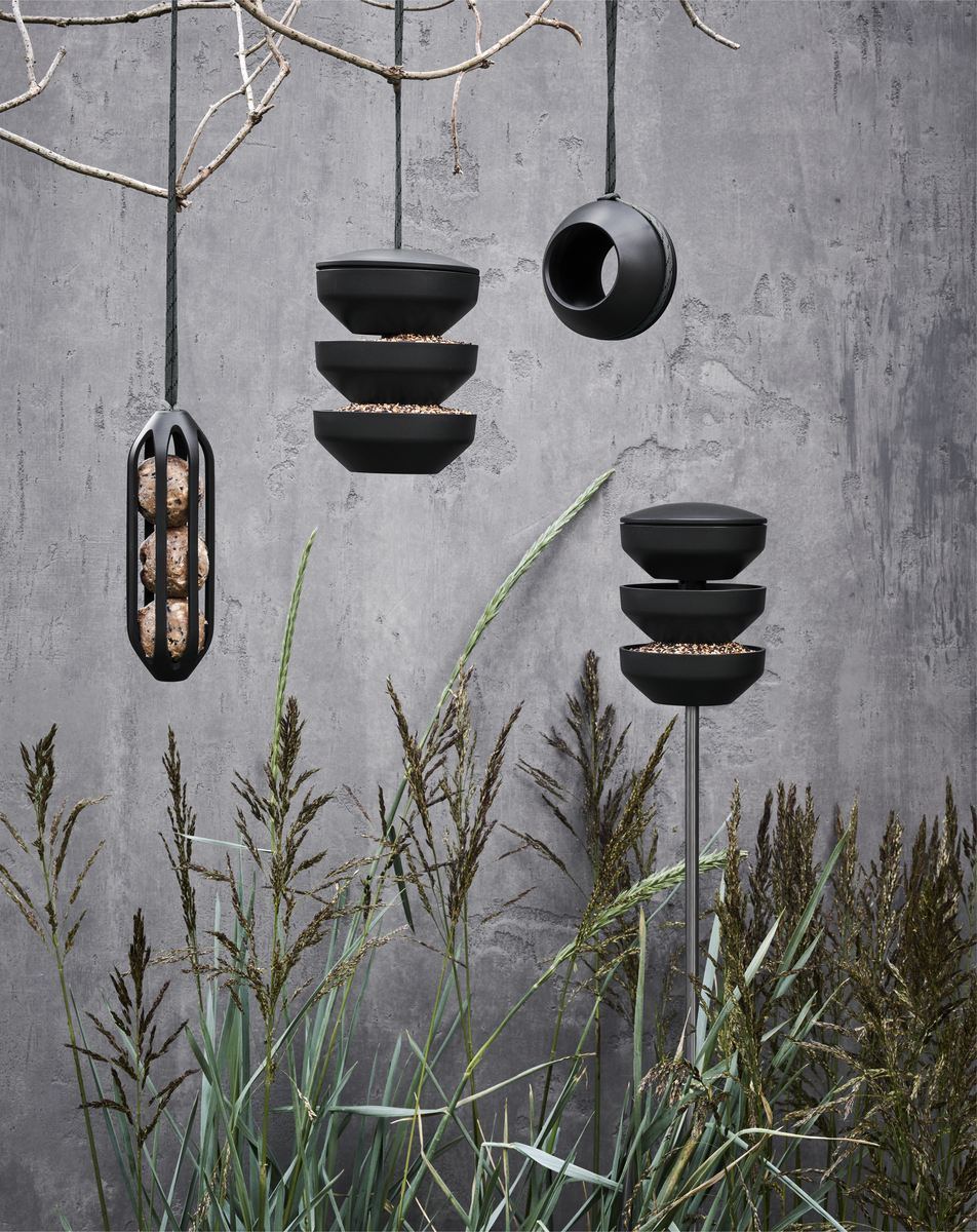 Recycled Hanging Bird Feeding Station