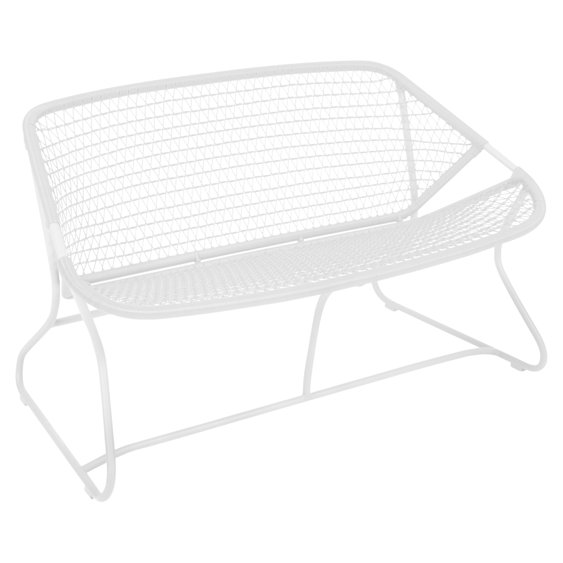 Fermob Sixties Bench in Cotton White