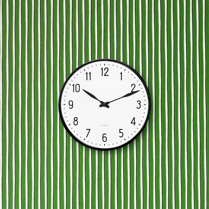 Arne Jacobsen Roman Wall Clock White/Black