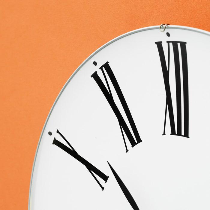 Arne Jacobsen Roman Wall Clock White/Black