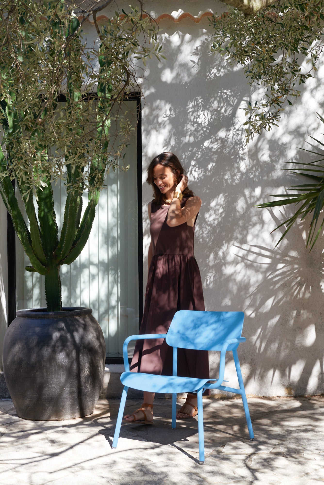 Fermob Studie Oak Chair lifestyle