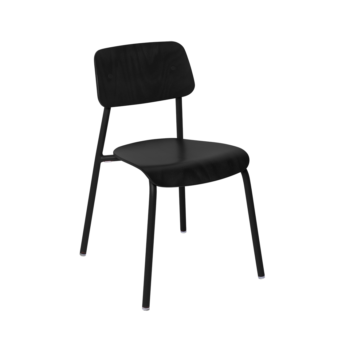 Fermob Studie Stained Wooden Chair in Liquorice - Fermob Outdoor Furniture