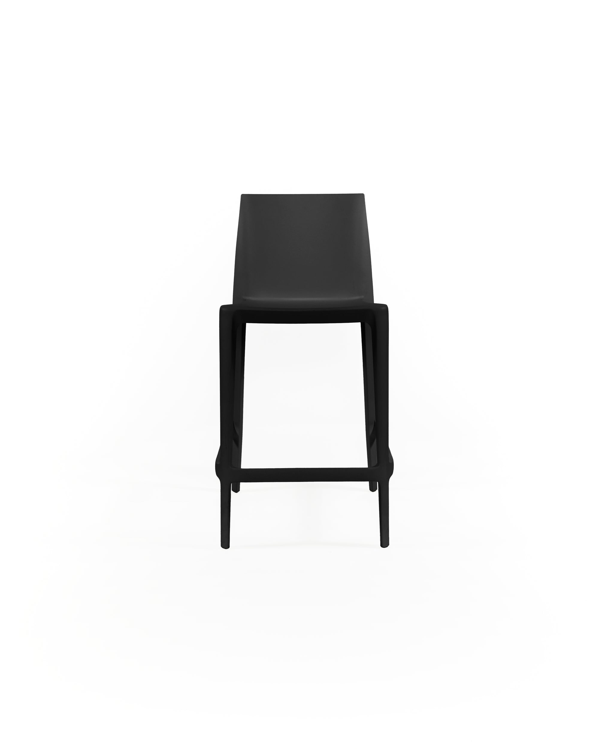 Silo Counter Stool in black by Ethnicraft, eco friendly modern seating at Comosum