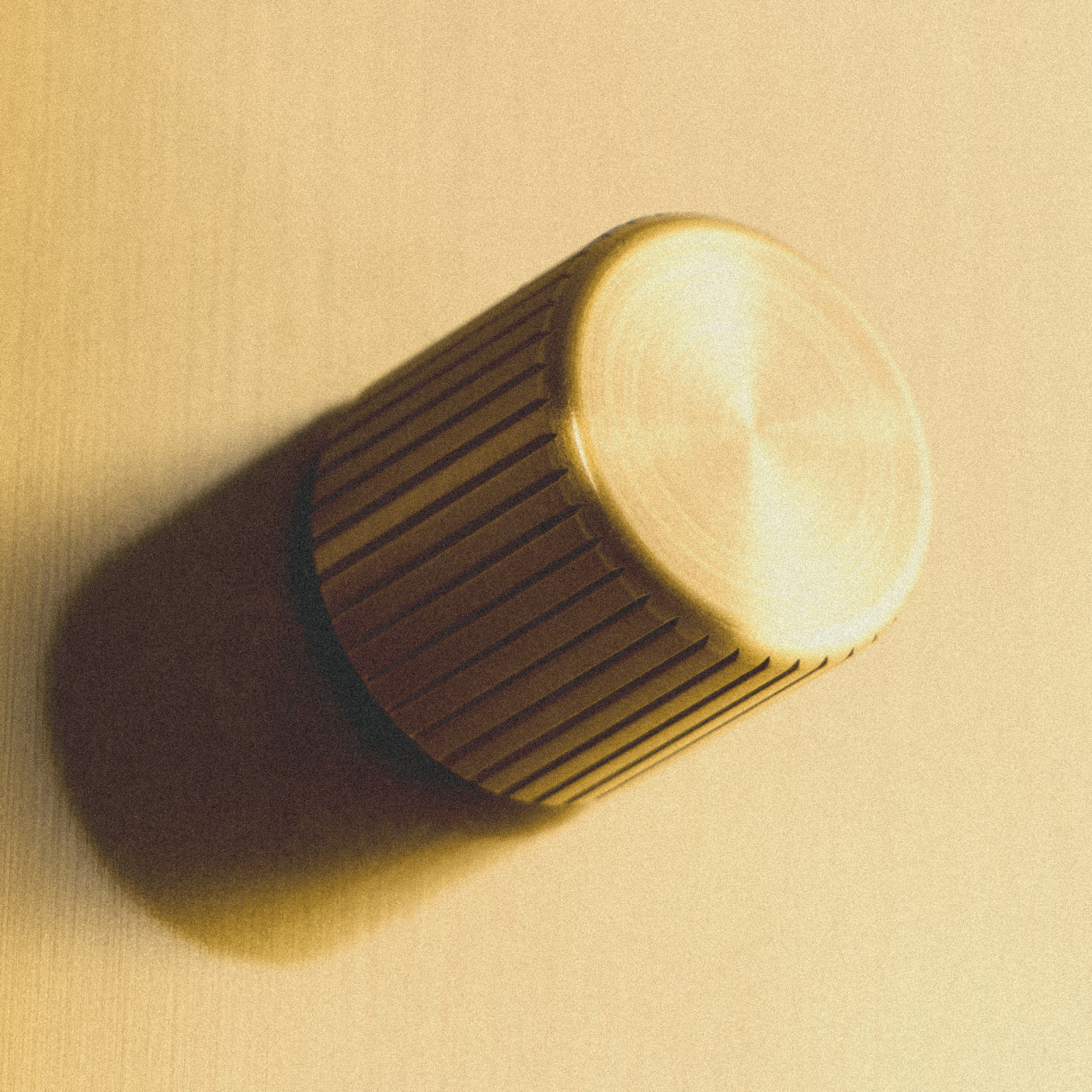 Tala Double Rotary Wall Dimmer in Brass — side profile