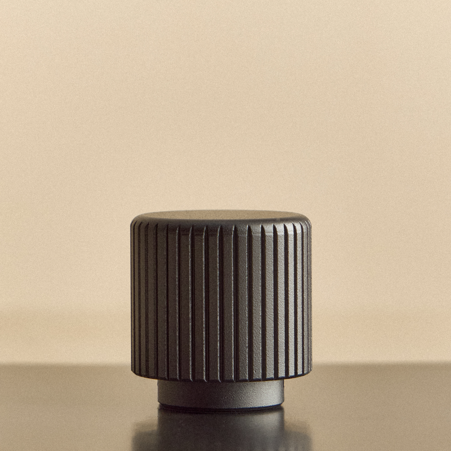Tala Double Rotary Wall Dimmer in Graphite — close-up of stainless steel faceplate