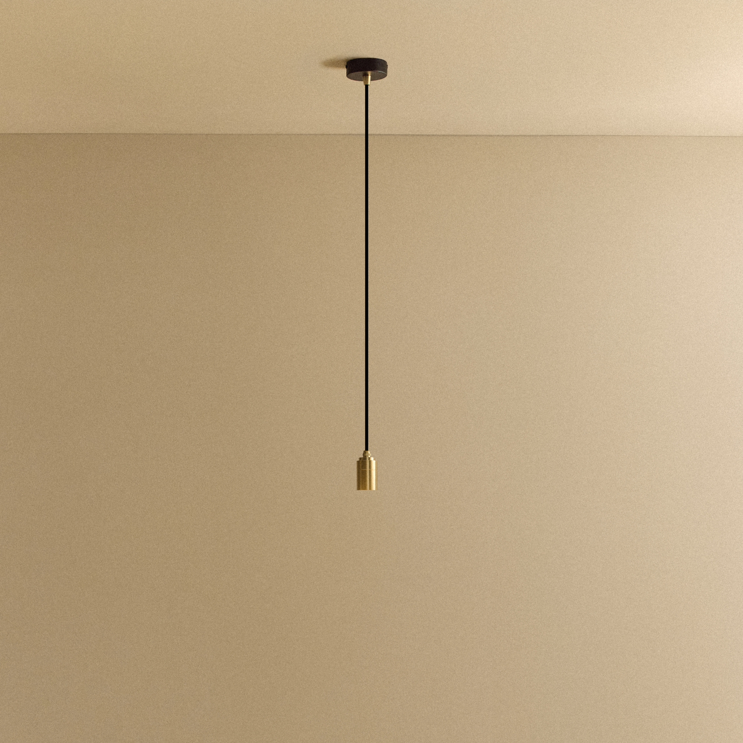 Pendant Light by Tala, Brass finish, studio shot without bulb